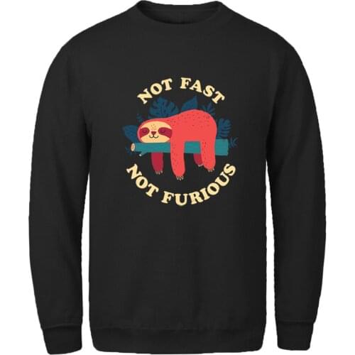 Sweatshirt For Mens Sloth Print Long Sleeve Fleece Hoody Male Hipster Leisure Pullovers Homme Autumn 2020 New Moletom Masculino