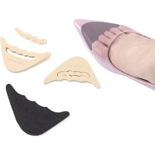 1 Pair Women High Heel Half Forefoot Insert Toe Plug Cushion Pain Relief Protector Big Shoes Toe Front Filler Adjustment