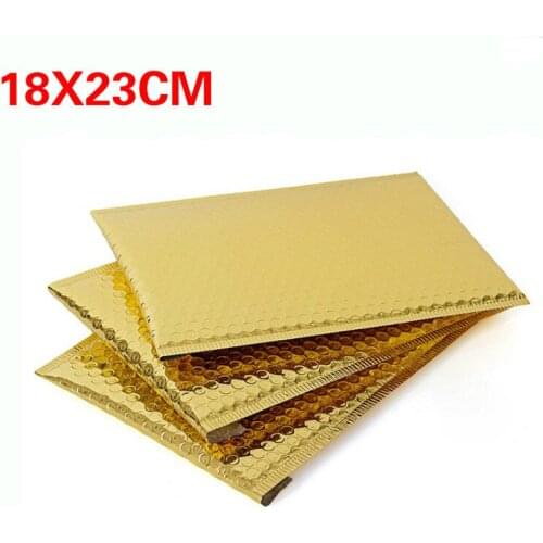10pc 7x9inch Gold Poly Bubble Mailers Padded Envelopes Self Seal Bubble Envelope Shipping Envelopes Christmas Package Gift Bags