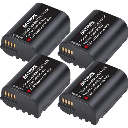 2280mAh DMW-BLK22 DMW BLK22 Battery Akkus for Panasonic LUMIX DC-S5 DC-S5K Cameras