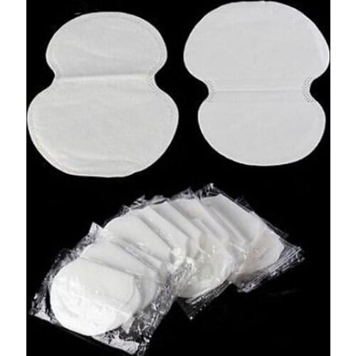 500pcs Disposable Summer Absorbing Underarm Sweat Stickers Armpit Deodorant Pads Women Dress Clothing Shield Armpit Pads White