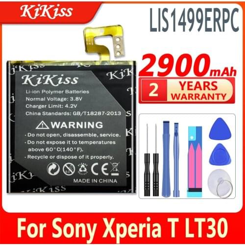 KiKiss LIS1499ERPC 2900mAh Battery for Sony Xperia T TL LT30 LT30i LT30P LT30H LT30a Mobile Phone