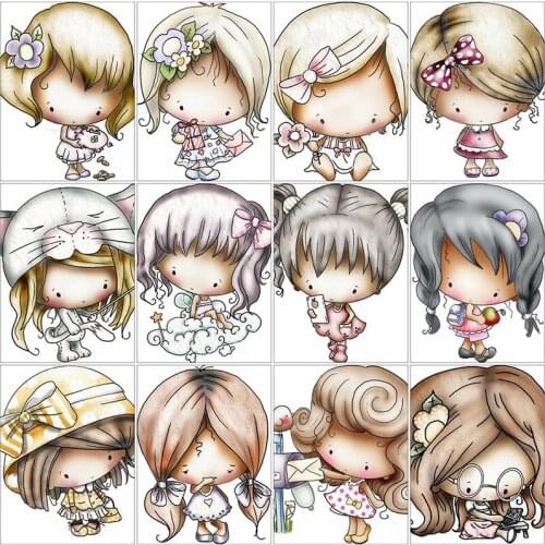 5D Diy Diamond Painting Mosaic Gift Cartoon Cross Stitch Kits Full Square Diamond Embroidery Girl Painting Home Decor Art