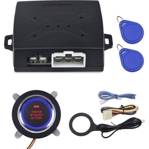 Auto Car Alarm Car Engine Push Start Button RFID Lock Ignition Starter Keyless Entry Start Stop Immobilizer Start Stop system