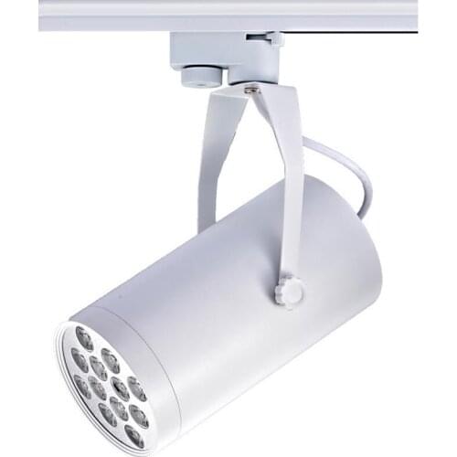 Free shipping LED track light 12W replace to 120W halogen bulb commercial lighting rail lamp Black or White body