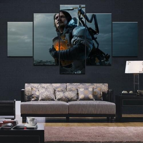 Home Decor 5 Piece HD game Death Stranding Posters Painting For Living Room Decoration Pictures Wholesale Home Decor
