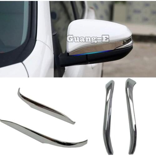 For Toyota Highlander 2015 2016 2017 Car Sticker Decoration Auto Back Rear View Rearview Side Door Mirror Cover Trim Frame