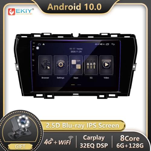 EKIY 6+128G 8 CORE Autoradio Android 10 For SsangYong Tivoli 2019-2021 Car Radio Multimedia Blu-ray IPS Screen Navi GPS no 2din