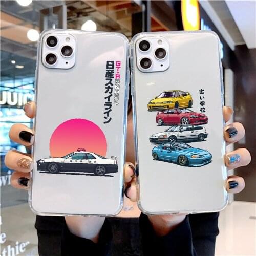 JDM Japanese domestic market Car Phone Case For Samsung Galaxy A 3 5 7 8 10 20 21 30 40 50 51 70 71 E S 2016 2018 4G transparent
