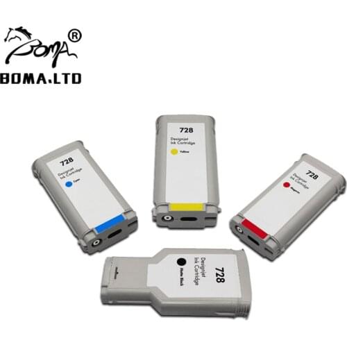 BOMA.LTD Compatible HP728 Cartridge 728 For HP DesignJet T730 T830 F9J68A F9J67A F9J66A F9J65A 730 830 Printer Plotter