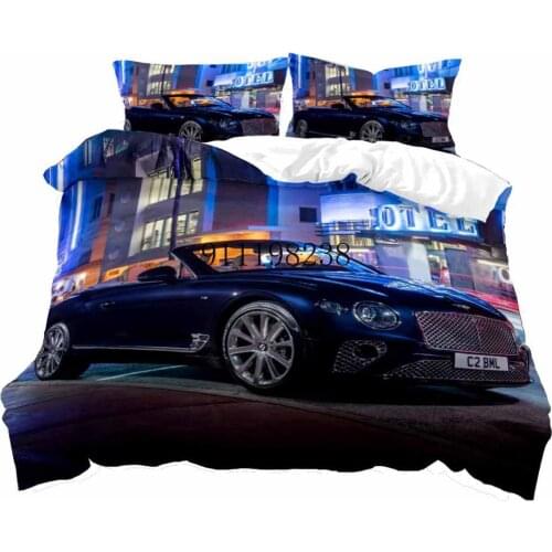 Racing Car Bedding Set Cartoon Duvet Cover Sets Decorative Home Bed Microfiber Bed Set With Pillowcase For Teen Boys Kids Gift
