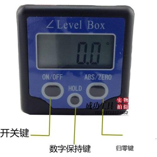 Bevel Box electronic digital display angle instrument, magnetic digital display inclinometer, 180 degree digital display level i