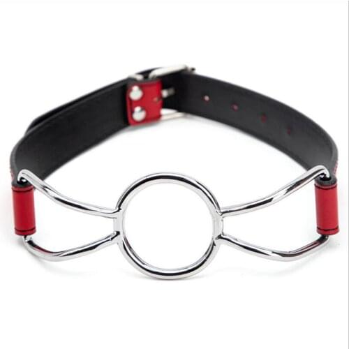 S/M/L Size Leather Open Mouth Gag with O-Ring Gag Erotic Toys Bondage Slave Restraints Gay Fetish Women Sex Toy for Adults S0200