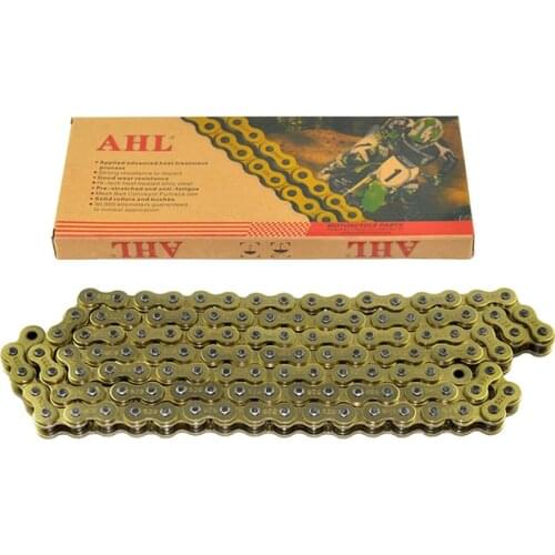 Motorcycle Parts Drive Chain 520 Pitch Heavy Duty Gold Chain For CR250 250 1980 TC610 1998-2001 Motocross