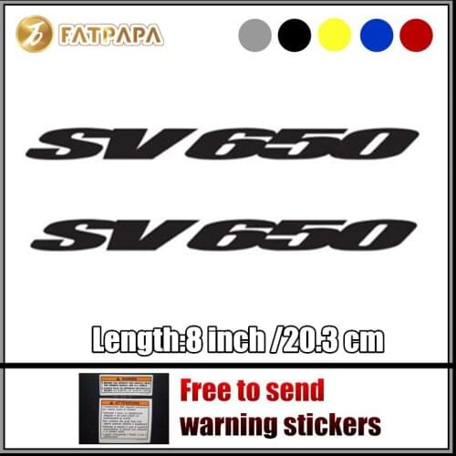 Motorcycle bike Fuel tank Wheels Fairing notebook Luggage helmet MOTO Sticker decals For SUZUKI SV650