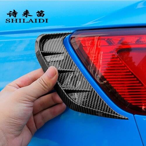 Car Styling For Audi A4 B9 Modified Front Lamp Eyelid Eyebrows Rear light Eyelid Covers Stickers Carbon fiber Auto Accessories