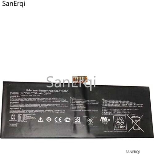 25WH 6760mAh News laptop battery for ASUS VivoTab Smart ME400C C12-TF400C Battery SanErqi
