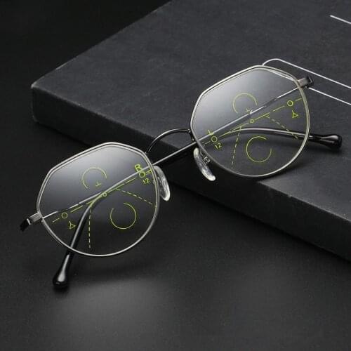 2019 Fashion Progressive Multifocal Reading Glasses Men Women Presbyopic Eyeglasses Diopter Eyewear +1.0+1.5+2.0+2.5+3.0