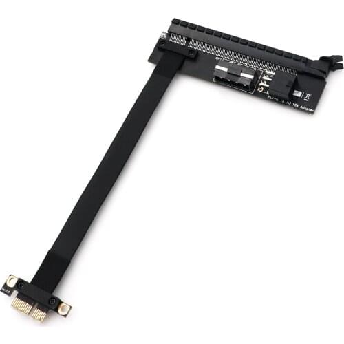 PCI-E 1X 16X Flexible Extension PCI Express 1 to 16 X Adapter PCI-E Extender Riser with 4Pin ATX 6Pin Power Connector for Mining