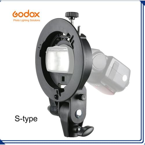 PRO Godox S-Type Bracket Bowens S Mount Holder for Speedlite Flash Snoot Softbox Beauty Dish Honeycomb
