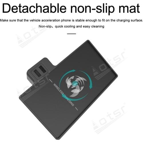 QI Wireless Charge Special On-board Charge Phone Charging Panel Android For BMW X5 X6 2015-2018 Car Pad Non-slip Car Accessories