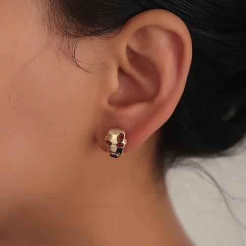 3D Iron Man Mask Super Hero Stud Earring Hiphop Piercing Ear Nail Cool Jewelry Gift For Men Women