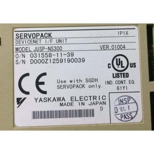 Servo driver JUSP-NS300 , Used one , 90% appearance new , 3 months warranty , in stock