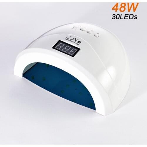 New SUN 1S LED Nail Lamp For Nails Drying Lamp 48W/36W UV Lamp For All UV Gel Polish With Motion sensing Manicure Tool