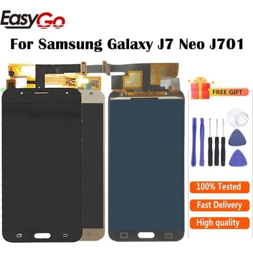 For Samsung Galaxy J7 Neo J701 J701F J701M J701MT LCD Screen Display With Touch Digitizer Assembly Adjust Brightness