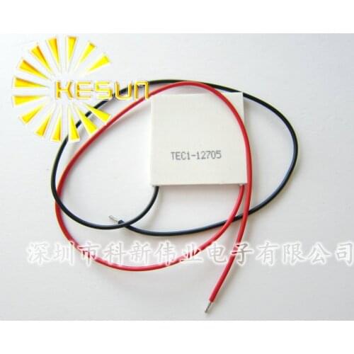 10pcs/lot X Free shipping 100% New TEC1 12705 TEC 1 12705 42.5W 15.4V 5A TEC Thermoelectric Cooler Peltier (TEC1-12705)