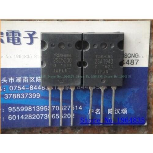 2pcs/lot=a pair 2SC5200 2SA1943 TO-3PL