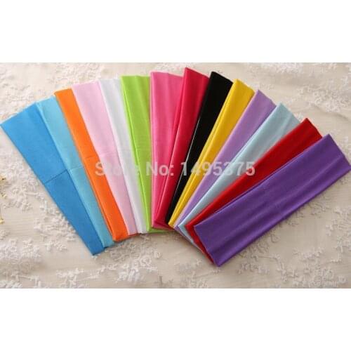 2000pcs/lot Candy color women wide headband/Sports hairband/Elastic Hair Bands/headwear