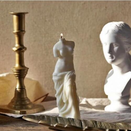 25 cm Greek mythological character Venus candle silicone mold DIY aromatherapy candle soap making mold home plaster decoration