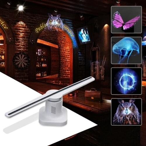 42cm 3D Hologram Projector Holographic Display Fan Unique Holiday Store Advertising Decoration Tool Advertising Light