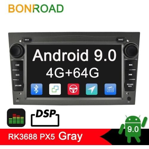 Bonroad Android 9.0 PX30 PX5 DSP Car multimedia player Radio GPS Navigation For Opel/Astra/Vectra/Antara/Zafira/Corsa (no dvd)