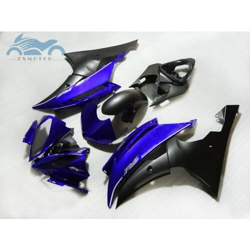 Free custom Injection fairing kit fit for YAMAHA R6 YZFR6 2008-2015 YZF R6 08-15 blue black motorcycle fairings body kits HT03