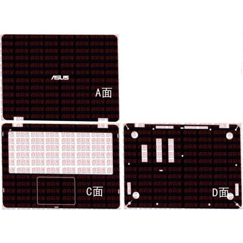 Laptop Carbon fiber Vinyl Skin Stickers Cover For ASUS VivoBook Flip TP410 TP410U TP410UA TP410UR 14" touchscreen