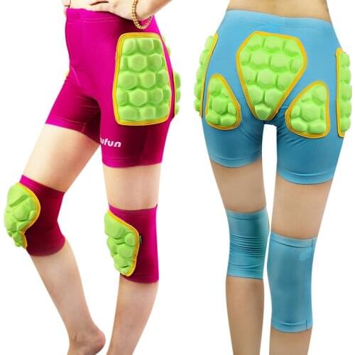 Kufun children Hips Protector knee pads hip pads protective gear ski snowboard skiing skateboard skate kids child hockey shorts