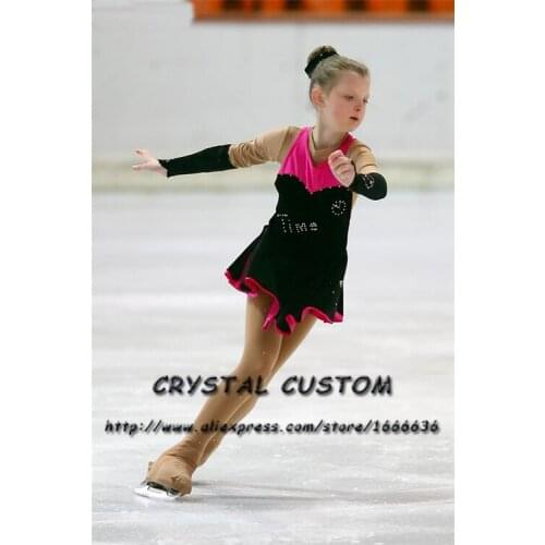 Figure Skating Dress For Children Graceful New Brand Competition Figure Skating Dress Custom DR4007