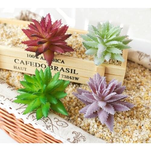 Small Medium Large Artificial Aloe Succulents Bonsai Plants Home Garden Decoration Wedding Living Room Bathroom Fake Plants