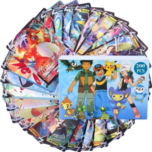 2020 English version TAG TEAM EX MEGA SERIES BATTLE POKEMONES CARD GAME PLAYING CARDS FOR KIDS