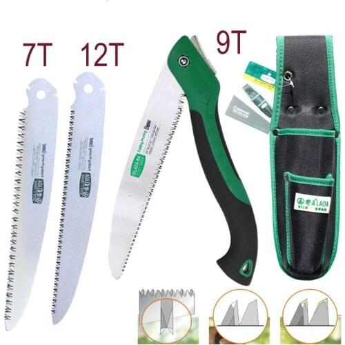 LAOA Garden Tool Sets 7T/9T/12T Folding Saw SK5 Pruning Shears Portable Felling Saw Garden pruning