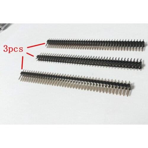 LOT 300pcs x 2.54mm 40Pin 1/ 2 Rows Straight Angle Female Pin Header connector