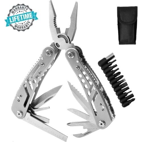 Multitool 24 in 1 Pocket Outdoor Plier Army Knife Heavy Duty Stainless Steel Multi-purpose Tool for Hunting Hiking Camping