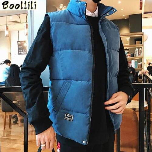 New 4 Colors Autumn Winter Sleeveless Jacket Mandarin Collar Warm Thick Cotton Vest Mens Casual Outwear Waistcoat Plus Size 5XL