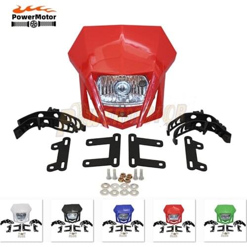 Motorcycle Headlight Fairing Universal Dirt Bike Head Lamp Motocross for HONDA XR CRF 150 230 250 450