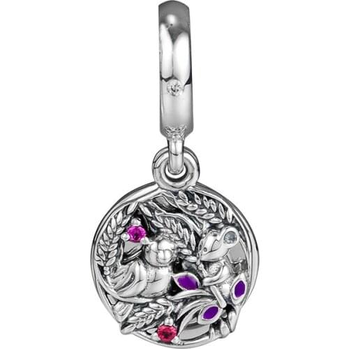 Charms 925 Silver Original Fit Pandora Bracelets Sterling Silver Always By Your Side Charm Beads for diy Women Jewelry