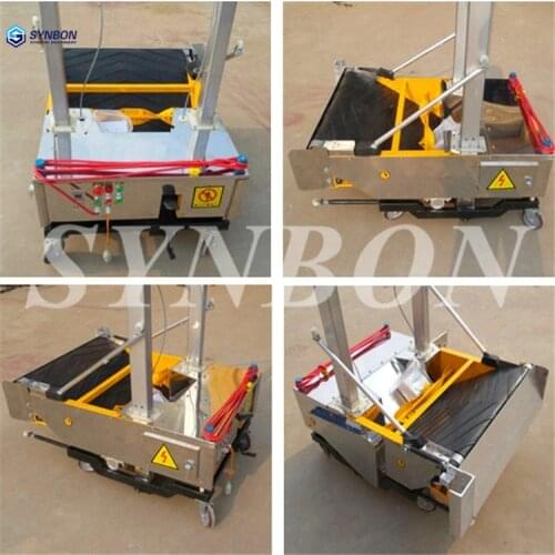 Popular cement plaster machinery Automatic Wall Plaster Cement Mortar Rendering Machine Interior wall plastering machine