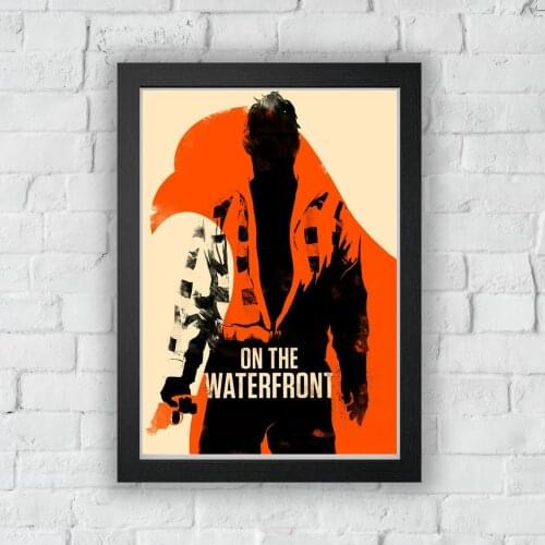 On The Waterfront (1954) Poster American Crime Drama Film Wall Decor Marlon Brando Karl Malden Print Gift