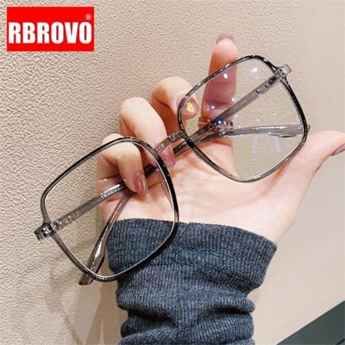 RBROVO 2021 Square Glasses Frame Women Vintage Glasses Frame Women Anti-blue Light Eyeglasses Men Luxury Gafas De Lectura Hombre
